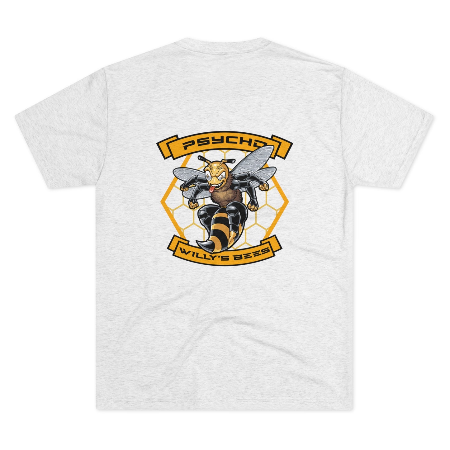 Unisex Tri-Blend Crew Tee Psycho Bee