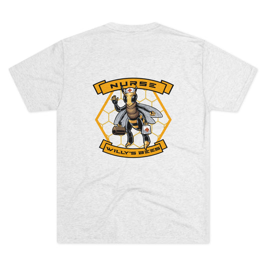 Unisex Tri-Blend Crew Tee Nurse Bee